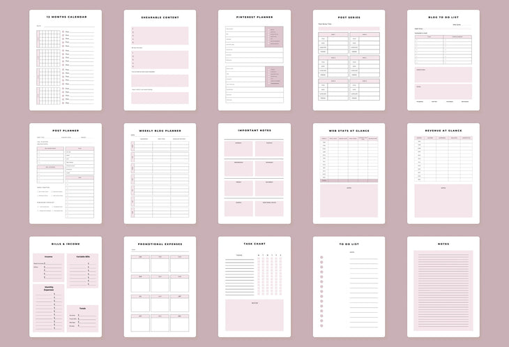 Ladystrategist Blog Planner Canva Template instagram canva templates social media templates etsy free canva templates