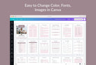 Ladystrategist Blog Planner Canva Template instagram canva templates social media templates etsy free canva templates