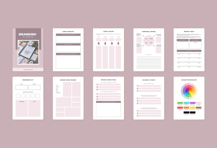 Ladystrategist Branding Planner Canva Template instagram canva templates social media templates etsy free canva templates