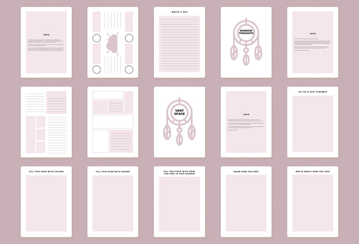 Ladystrategist Let It Go Journal Canva Template instagram canva templates social media templates etsy free canva templates