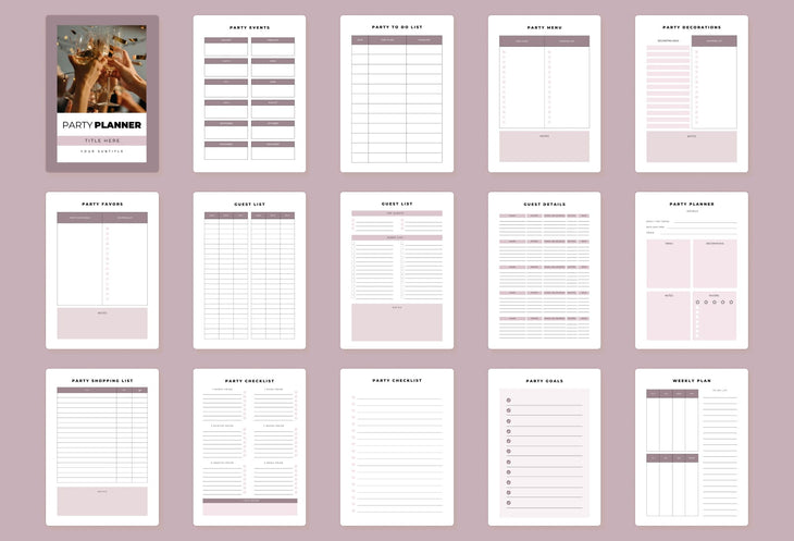Ladystrategist Party Planner Canva Template instagram canva templates social media templates etsy free canva templates