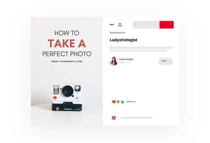 Ladystrategist 14 Modern Pinterest Templates for Bloggers and Coaches in All Industries - Editable Canva Template Pack 02 instagram canva templates social media templates etsy free canva templates