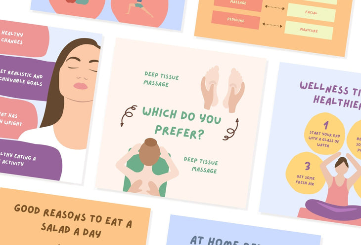 Ladystrategist 20 Beauty and Wellness Instagram Post Canva Templates instagram canva templates social media templates etsy free canva templates