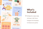 Ladystrategist 20 Beauty and Wellness Instagram Post Canva Templates instagram canva templates social media templates etsy free canva templates