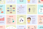 Ladystrategist 20 Covid-19 Infographics Instagram Posts Fully Editable Canva Templates instagram canva templates social media templates etsy free canva templates