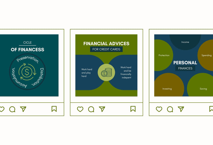 Ladystrategist 20 Finances Infographics Instagram Posts Fully Editable Canva Templates instagram canva templates social media templates etsy free canva templates