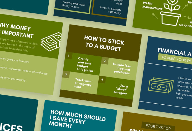 Ladystrategist 20 Finances Infographics Instagram Posts Fully Editable Canva Templates instagram canva templates social media templates etsy free canva templates