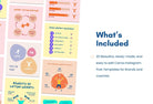 Ladystrategist 20 Fitness Lists Instagram Posts - Fully Editable Canva Templates instagram canva templates social media templates etsy free canva templates