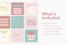 Ladystrategist 20 Self Care Infographics Instagram Posts Fully Editable Canva Templates instagram canva templates social media templates etsy free canva templates
