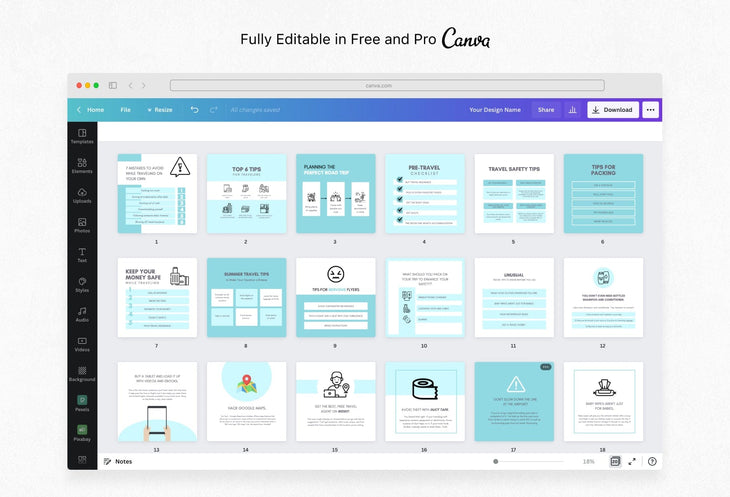 Ladystrategist 20 Travel Infographics Instagram Post Canva Templates instagram canva templates social media templates etsy free canva templates