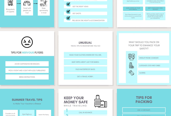 Ladystrategist 20 Travel Infographics Instagram Post Canva Templates instagram canva templates social media templates etsy free canva templates