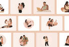 Ladystrategist 20 Unique Mompreneur Mom Boss Illustrations Fully Editable in Canva instagram canva templates social media templates etsy free canva templates