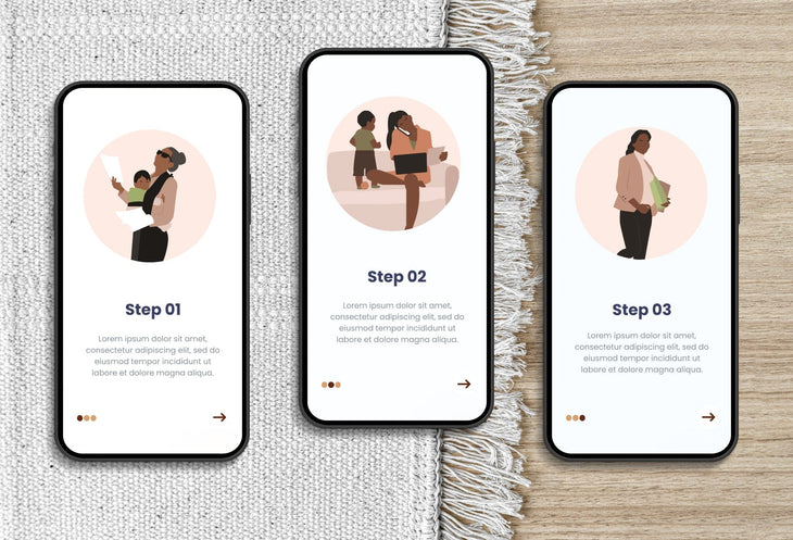 Ladystrategist 20 Unique Mompreneur Mom Boss Illustrations Fully Editable in Canva instagram canva templates social media templates etsy free canva templates