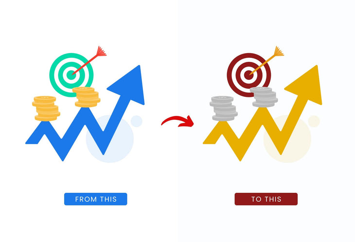 Ladystrategist 20 Unique Stock Market Conceptual Illustrations Fully Editable in Canva instagram canva templates social media templates etsy free canva templates
