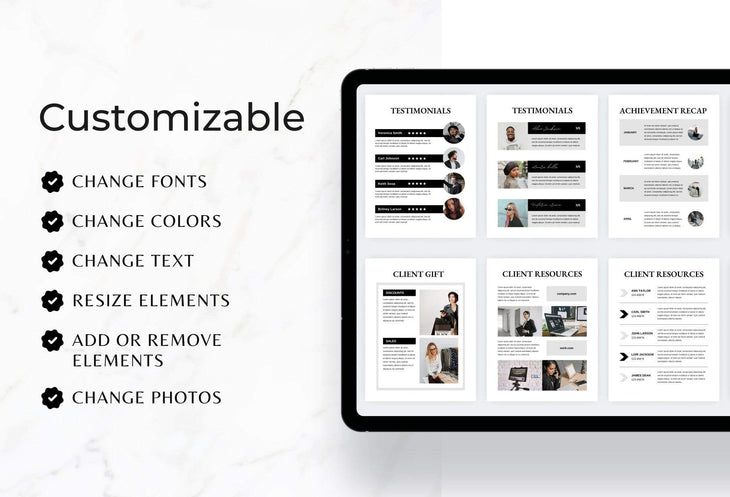 Ladystrategist 21 Page Client Goodbye Packet for Coaches - Soho Canva Template instagram canva templates social media templates etsy free canva templates