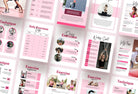 Ladystrategist 21 Page Workout Program Ebook Cotton Candy Canva Templates instagram canva templates social media templates etsy free canva templates