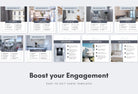 Ladystrategist 24 Real Estate Realtor Monthly Maintenance - Instagram Post Canva Templates instagram canva templates social media templates etsy free canva templates