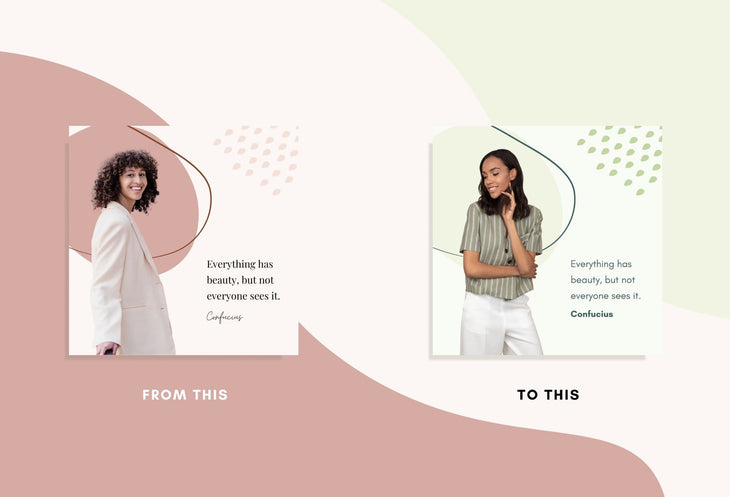 Ladystrategist 30 Beauty Quotes - Instagram Post Canva Templates instagram canva templates social media templates etsy free canva templates