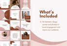 Ladystrategist 30 Beauty Quotes - Instagram Post Canva Templates instagram canva templates social media templates etsy free canva templates