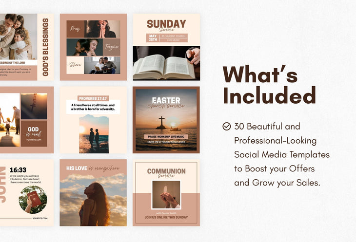 Ladystrategist 30 Christian Instagram Post Canva Templates instagram canva templates social media templates etsy free canva templates