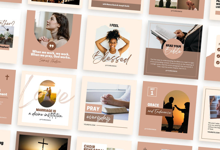 Ladystrategist 30 Christian Instagram Post Canva Templates instagram canva templates social media templates etsy free canva templates