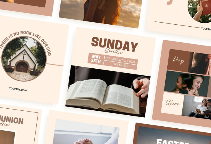 Ladystrategist 30 Christian Instagram Post Canva Templates instagram canva templates social media templates etsy free canva templates