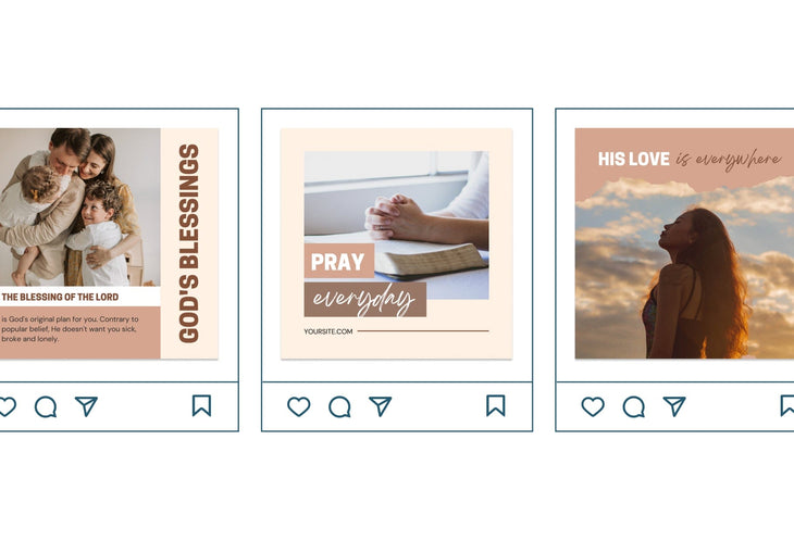 Ladystrategist 30 Christian Instagram Post Canva Templates instagram canva templates social media templates etsy free canva templates