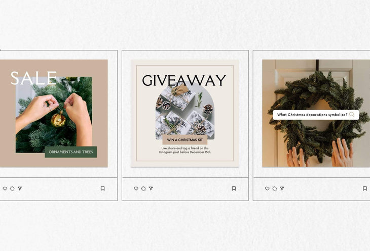 Ladystrategist 30 Christmas Instagram Post Canva Templates instagram canva templates social media templates etsy free canva templates
