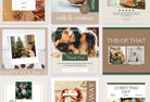 Ladystrategist 30 Christmas Instagram Post Canva Templates instagram canva templates social media templates etsy free canva templates