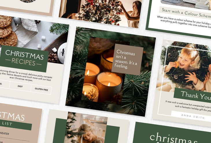 Ladystrategist 30 Christmas Instagram Post Canva Templates instagram canva templates social media templates etsy free canva templates