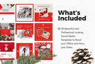 Ladystrategist 30 Christmas Instagram Post Canva Templates V4 instagram canva templates social media templates etsy free canva templates