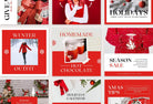 Ladystrategist 30 Christmas Instagram Post Canva Templates V4 instagram canva templates social media templates etsy free canva templates