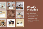 Ladystrategist 30 Coffeehouse Instagram Post Canva Templates instagram canva templates social media templates etsy free canva templates