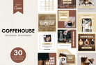Ladystrategist 30 Coffeehouse Instagram Post Canva Templates instagram canva templates social media templates etsy free canva templates