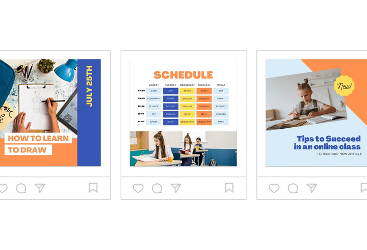 Ladystrategist 30 Education Instagram Post Canva Templates instagram canva templates social media templates etsy free canva templates