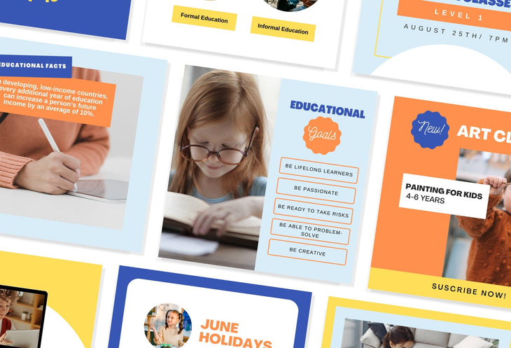Ladystrategist 30 Education Instagram Post Canva Templates instagram canva templates social media templates etsy free canva templates