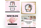 Ladystrategist 30 Facebook Post Canva Templates instagram canva templates social media templates etsy free canva templates