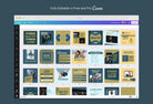 Ladystrategist 30 Fitness Instagram Post Canva Templates V2 instagram canva templates social media templates etsy free canva templates