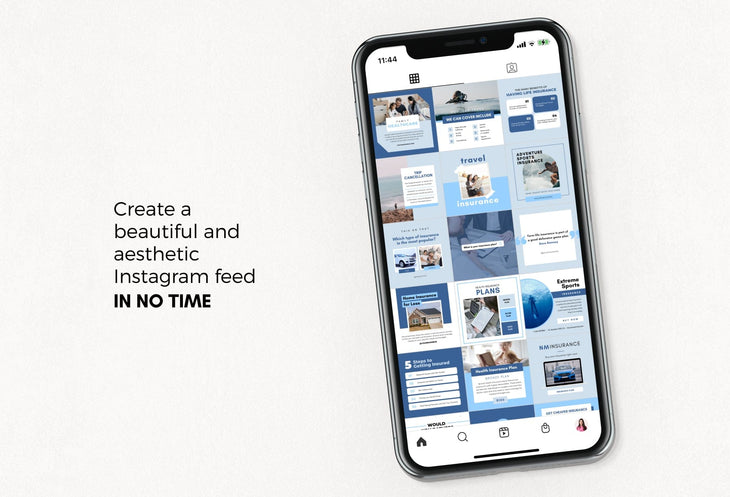 Ladystrategist 30 Insurance Instagram Post Canva Templates V2 instagram canva templates social media templates etsy free canva templates