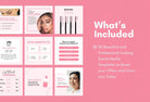 Ladystrategist 30 Lash Tech Instagram Post Canva Templates instagram canva templates social media templates etsy free canva templates