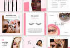 Ladystrategist 30 Lash Tech Instagram Post Canva Templates instagram canva templates social media templates etsy free canva templates