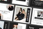 Ladystrategist 30 Luxury Fashion Instagram Post Canva Templates instagram canva templates social media templates etsy free canva templates