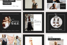 Ladystrategist 30 Luxury Fashion Instagram Post Canva Templates instagram canva templates social media templates etsy free canva templates