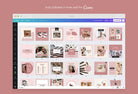 Ladystrategist 30 Makeup Instagram Post Canva Templates V2 instagram canva templates social media templates etsy free canva templates