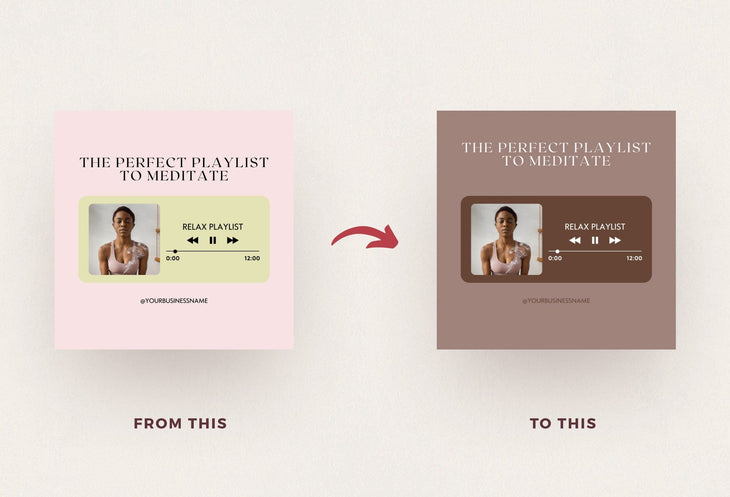 Ladystrategist 30 Meditation Instagram Post Canva Templates instagram canva templates social media templates etsy free canva templates
