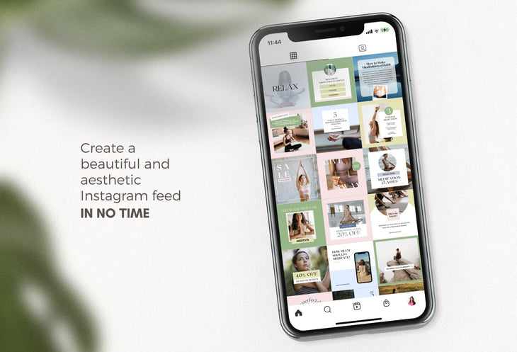 Ladystrategist 30 Meditation Instagram Post Canva Templates instagram canva templates social media templates etsy free canva templates