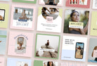 Ladystrategist 30 Meditation Instagram Post Canva Templates instagram canva templates social media templates etsy free canva templates