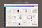 Ladystrategist 30 Mental Health Instagram Post Canva Templates instagram canva templates social media templates etsy free canva templates