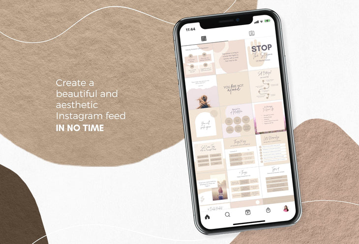 Ladystrategist 30 Mental Health Instagram Post Canva Templates instagram canva templates social media templates etsy free canva templates