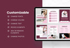 Ladystrategist 30-Page Coaching Program Package Canva Template Amaranth Style instagram canva templates social media templates etsy free canva templates